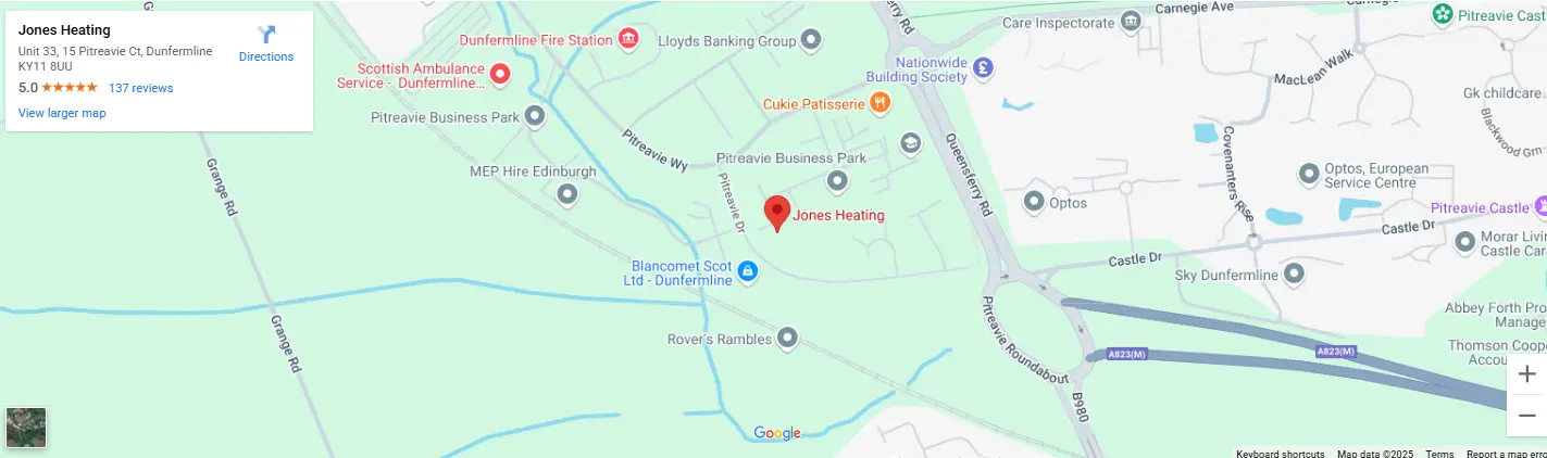 Dunfermline Boiler Service 4 Map