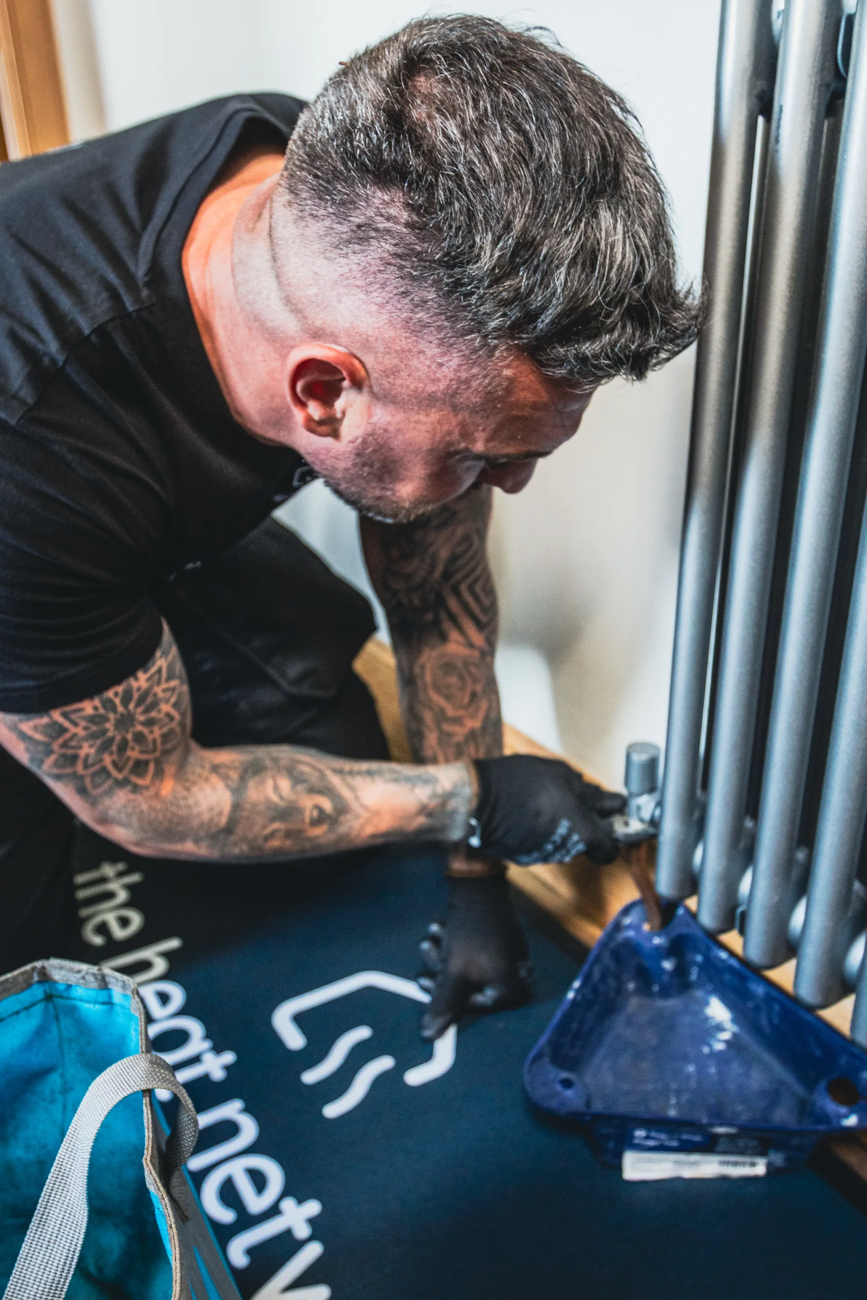 Radiator installation in Dunfermline home