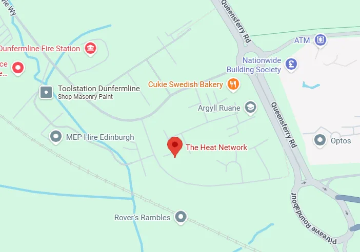 Dunfermline Boiler Service 14 Map preview of The Heat Network location